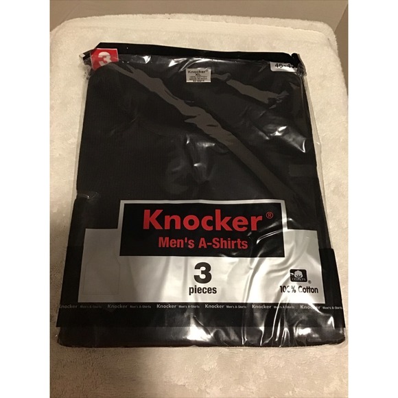 3 Mens A-Shirts 100% Cotton Undershirt Ribbed Muscle Tank Top Wife Beater Plain - Picture 1 of 3